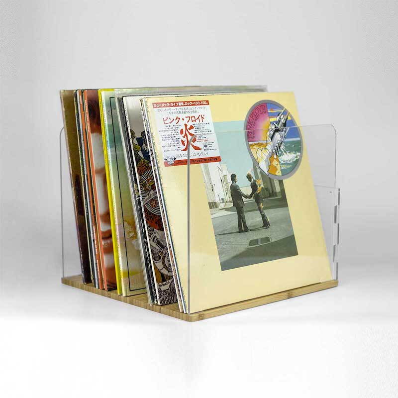Norstone Vinyl LP Rack Bamboo/Acryl - Afbeelding 2