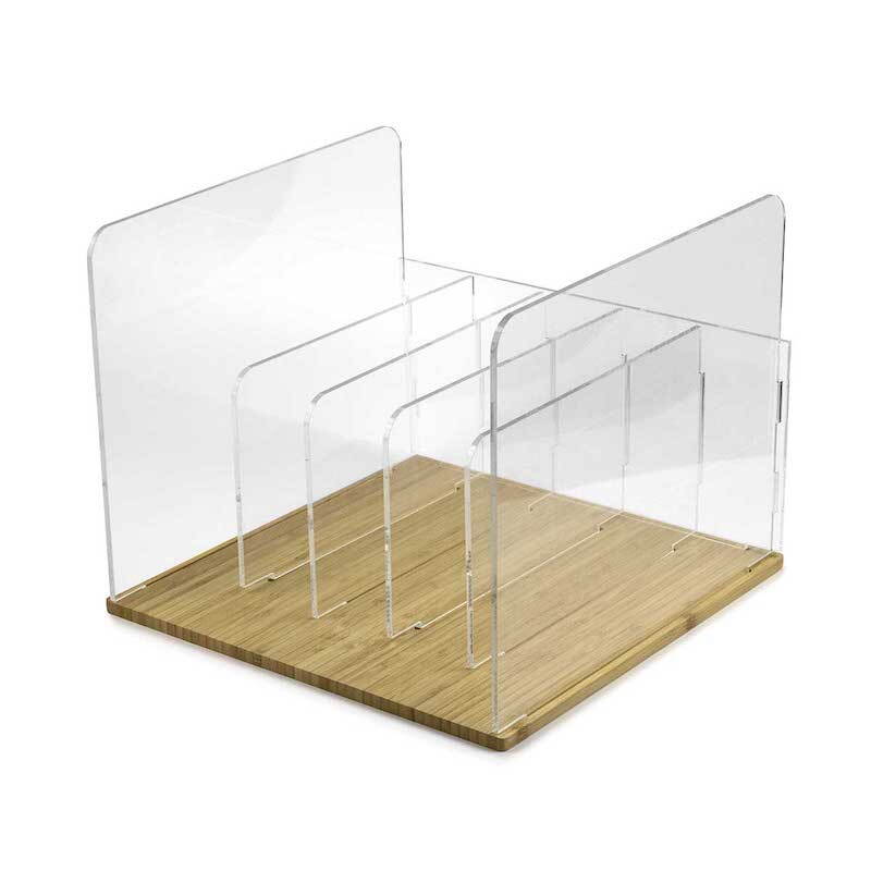 Norstone Vinyl LP Rack Bamboo/Acryl