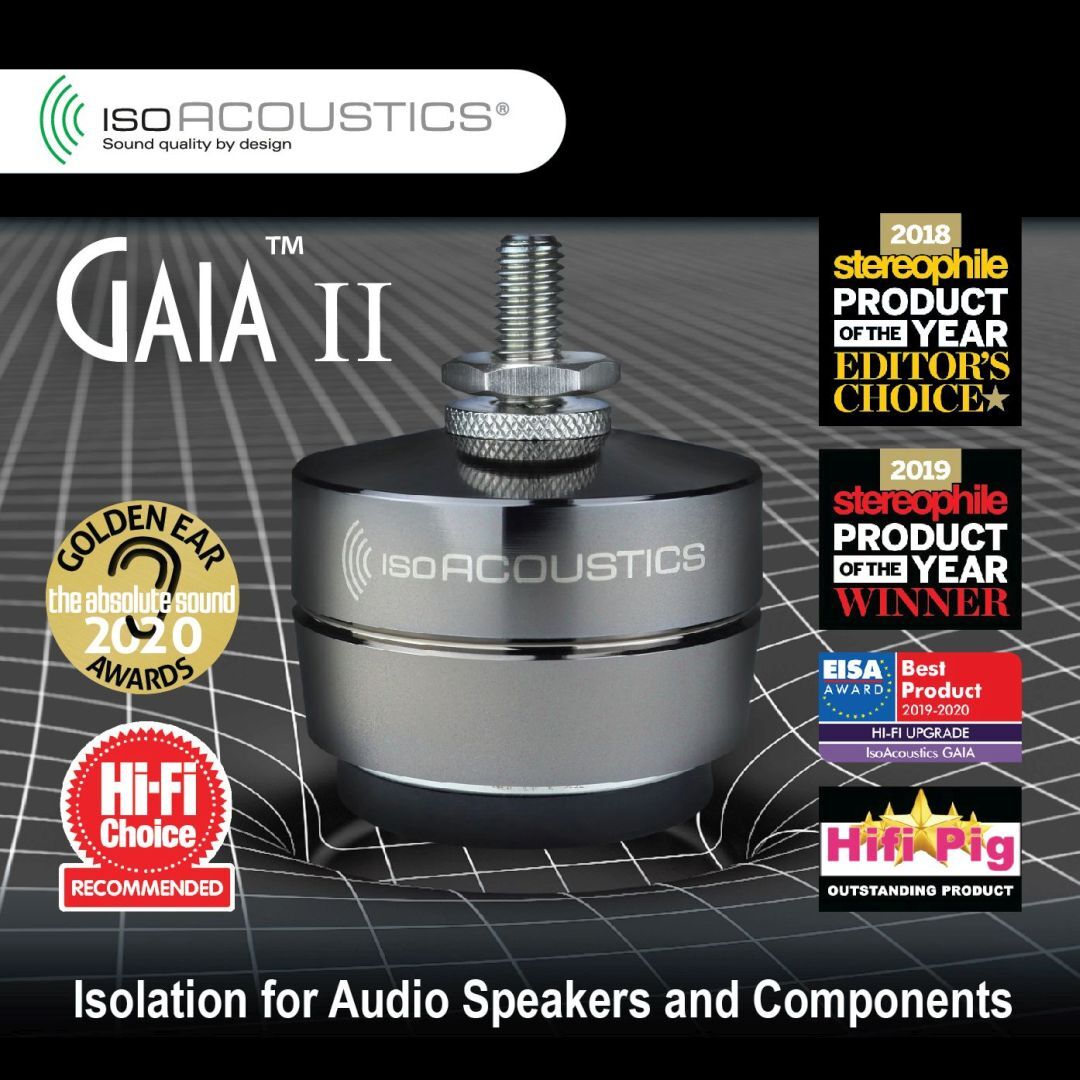 IsoAcoustics Gaia II Single Donker chroom - Afbeelding 3
