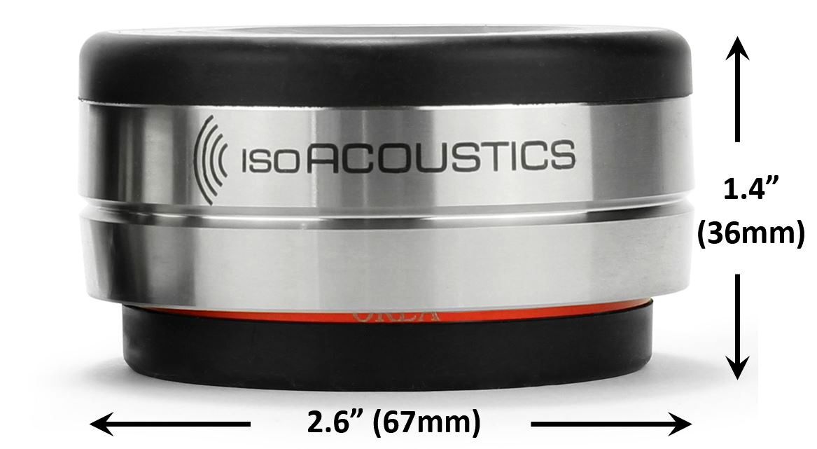 IsoAcoustics Orea Bordeaux Single Donker chroom - Afbeelding 2