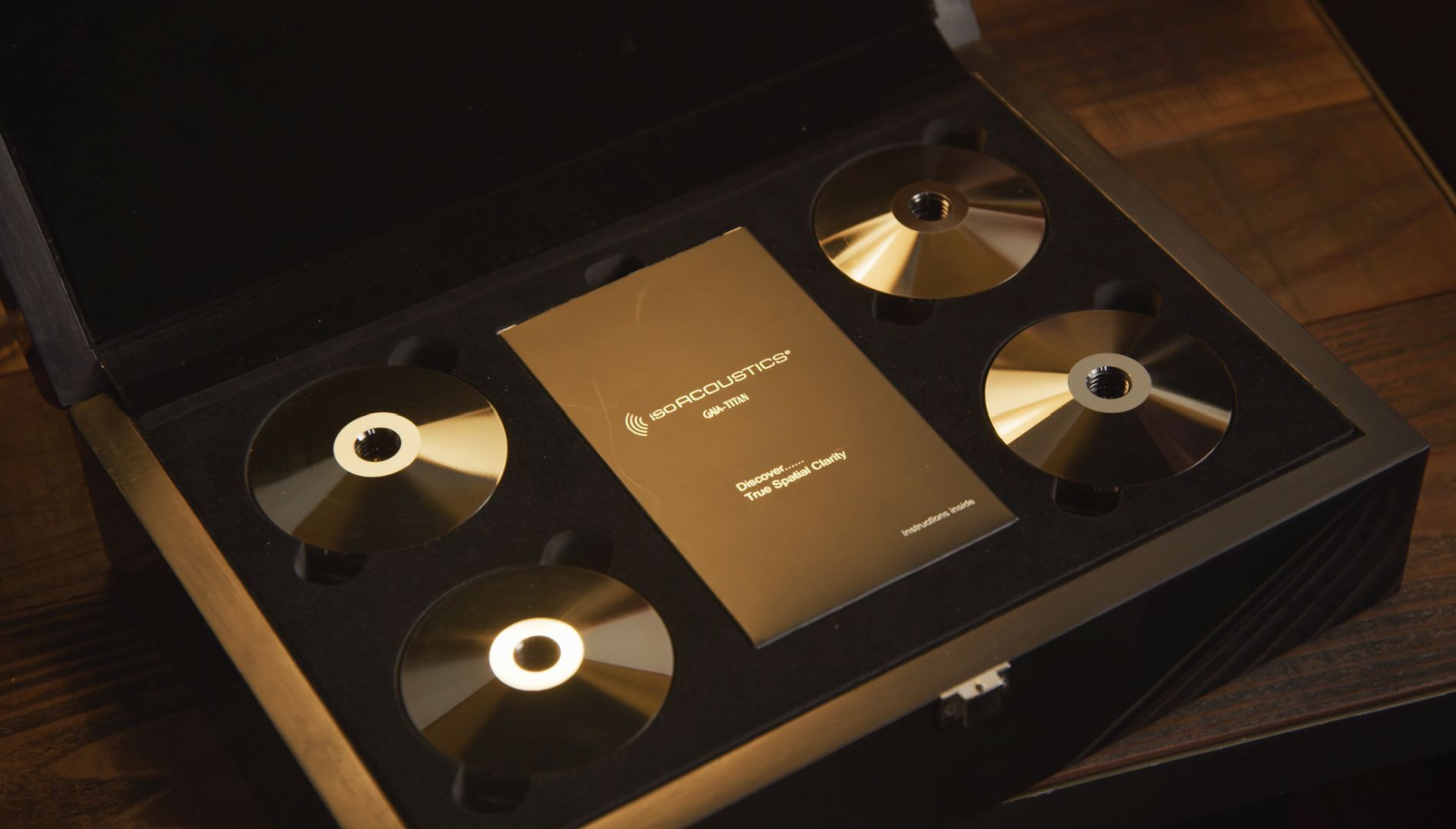 IsoAcoustics Titan Theis (4x) Donker RVS - Afbeelding 3