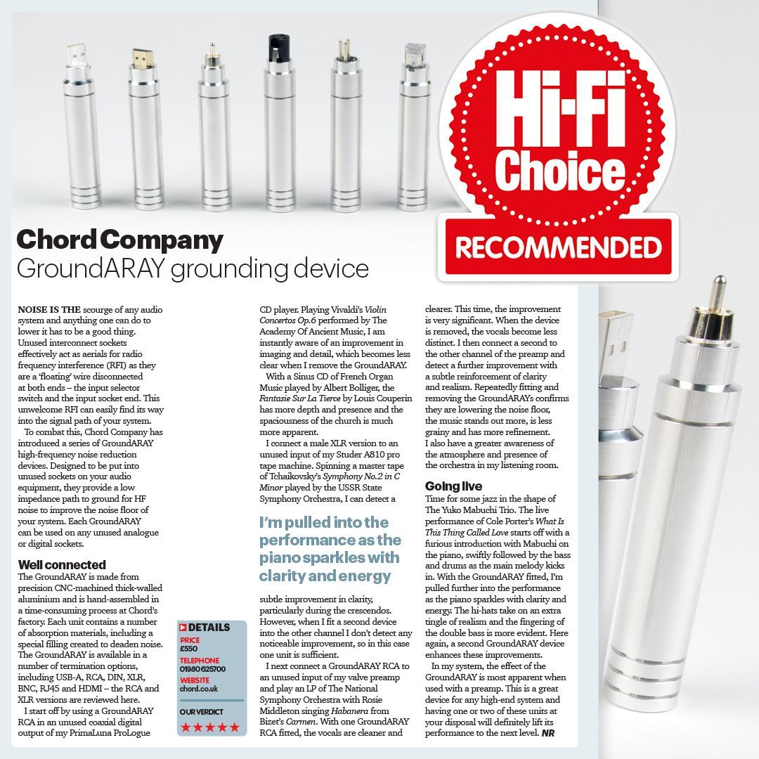 Chord GroundARAY RCA Aluminium - Afbeelding 4