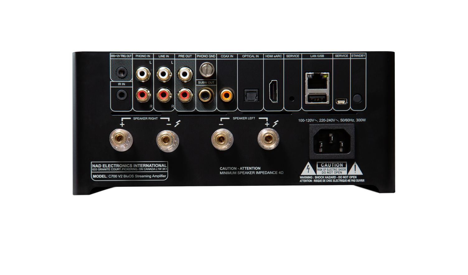 NAD C700v2 zwart - Afbeelding 4