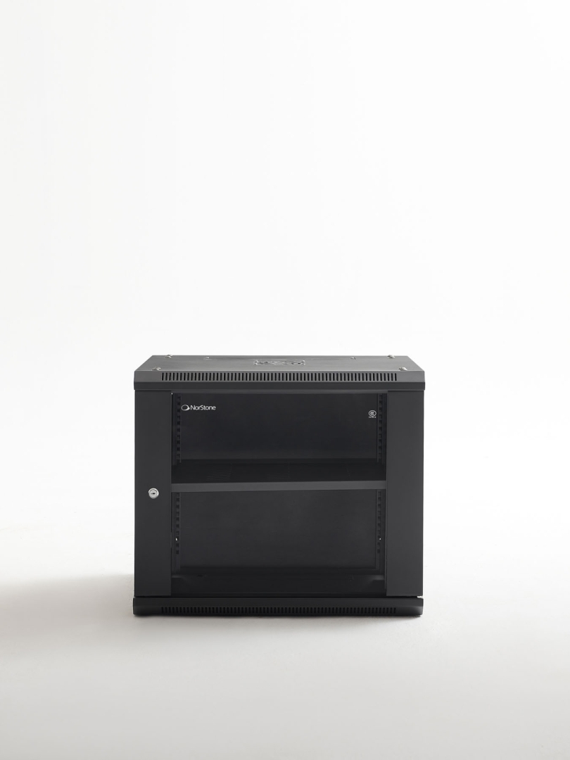 Norstone 19" Wall rack 9U Zwart - Afbeelding 2