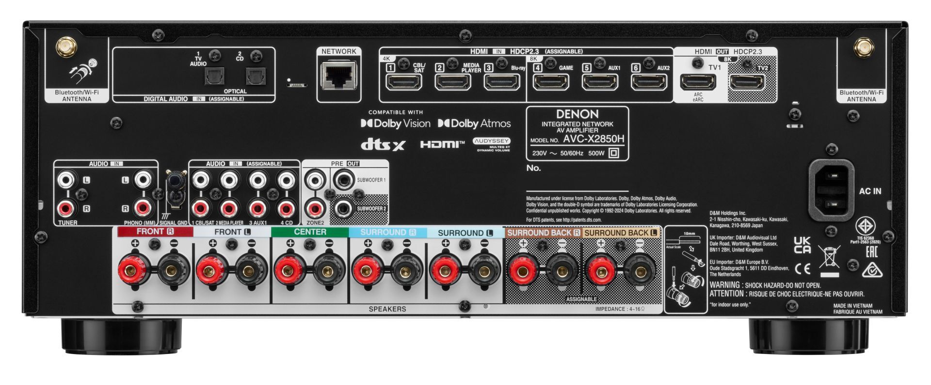 Denon AVCX2850H Zwart - Afbeelding 3