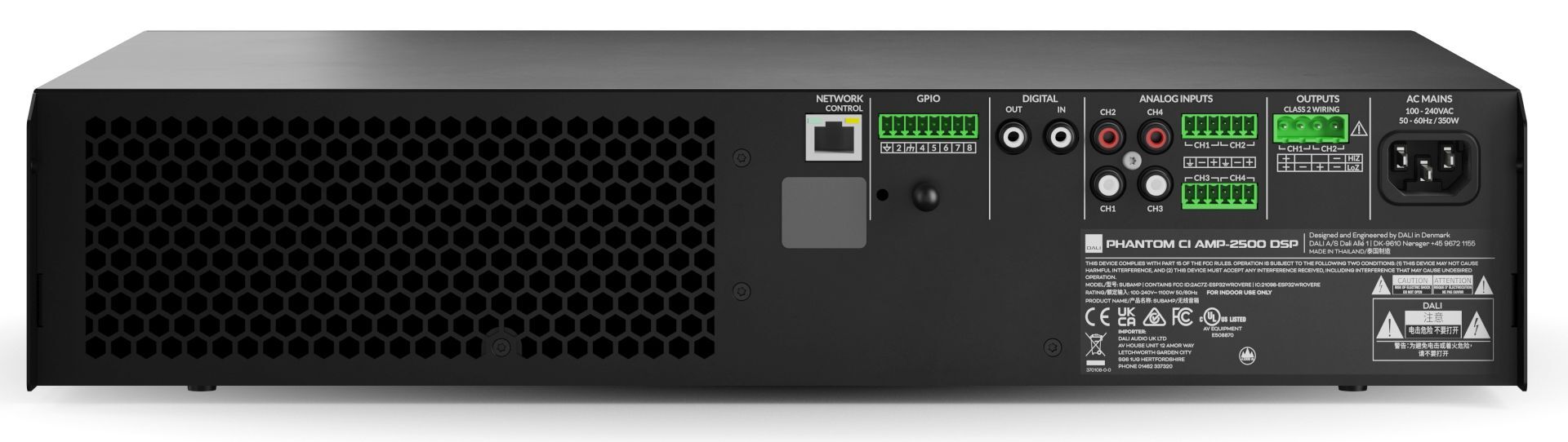 Dali Ci AMP-2500 Zwart - Afbeelding 2