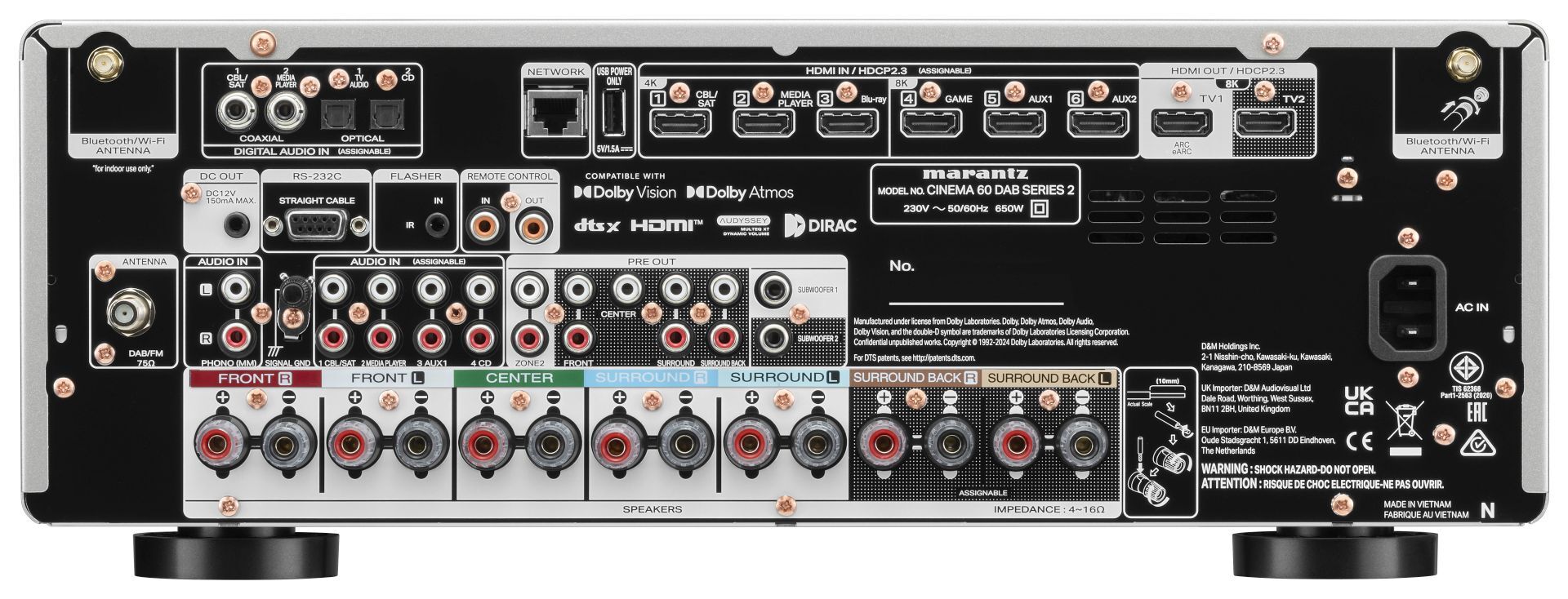 Marantz Cinema 60 Series 2 DAB Zilver - Afbeelding 4
